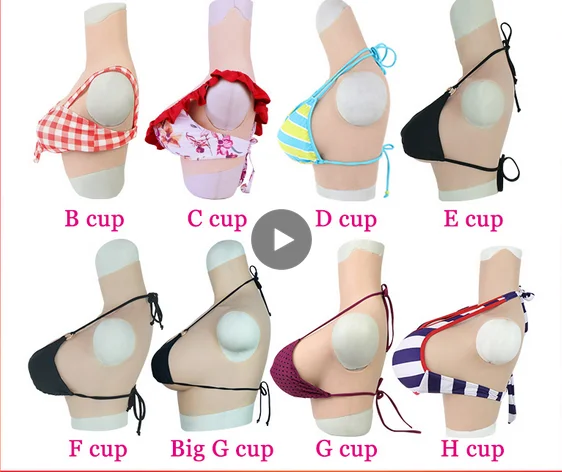 Cup Crossdresser Artificial Fake Breast Forms Crossdressing False Boobs Sexy Men Bodysuit|Shapers| AliExpress
