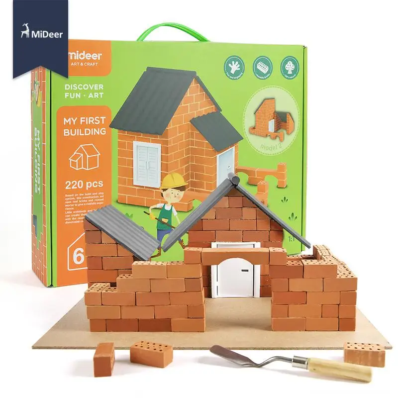 Детские кубики, набор, развивающие игрушки для детей, реальный дом, модель строительства, отличный подарок для мальчиков и девочек 6 лет и старше