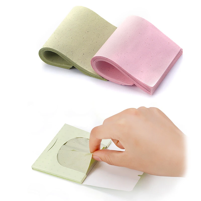 100sheets/bag Oil Blotting Paper Lavender Green Tea Chamomile Oil Control Sheets Face Cleaning Absorbent Paper Makeup Tool TSLM1