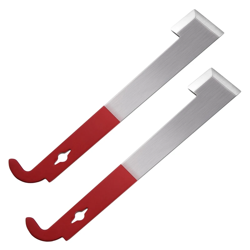 

2 Pack Stainless Steel Beekeeping Hive Tool J Hook Bee Frame Lifter And Scraper Equipment For Beekeepers