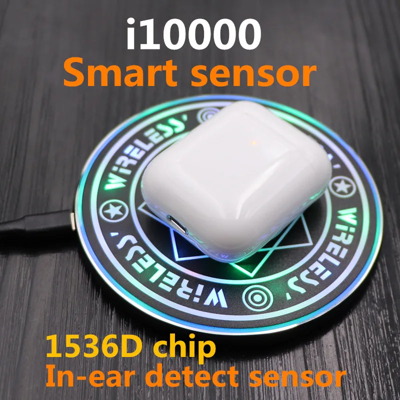 I10000 tws 1:1 Smart sensor 8D Bass Pop Up Беспроводная зарядка Bluetooth наушники pk W1i1000 i200 i2000 i5000 i9000 tws