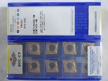 

10pcs ZCC turning tool insert CCMT120408 -HM zccct carbide metal cut CCMT12 CCMT for medium cut of steel CCMT120408-HM