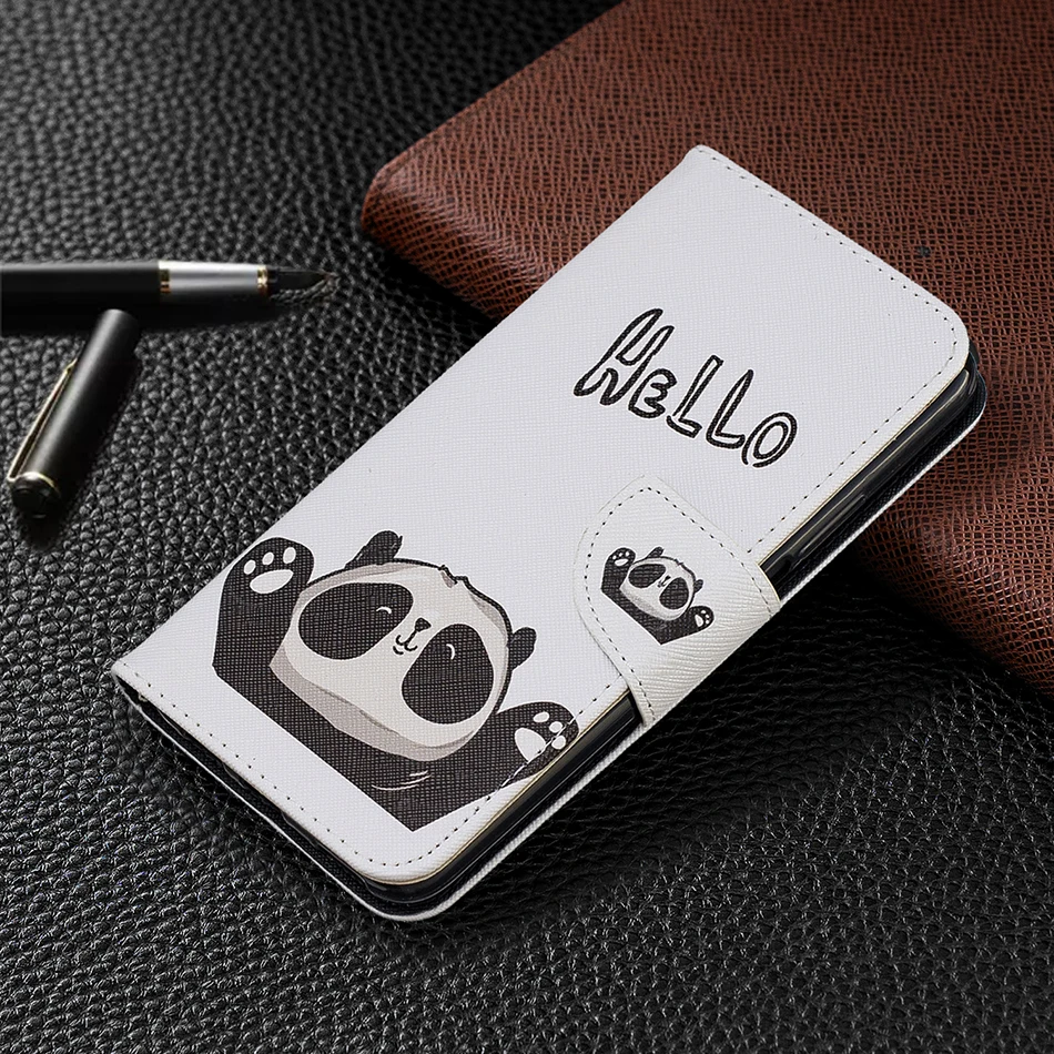 Роскошный цветочный кошелек panda чехол для samsung Galaxy Note 9 S8 плюс A7 A750F A10E A70 A50 A40 A30 A20e A20 A10 E Стенд кожаный чехол
