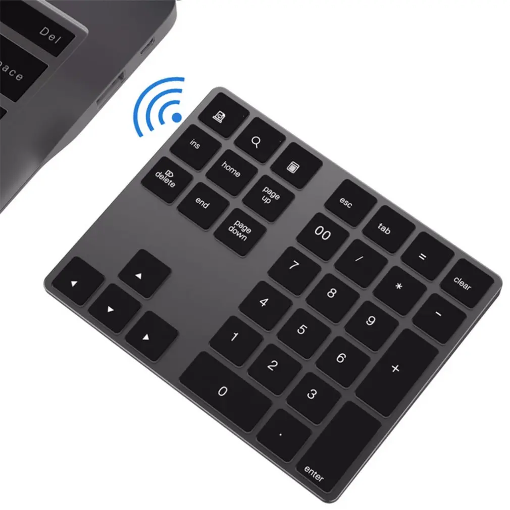 Мини BT181 Bluetooth клавиатура алюминиевая беспроводная клавиатура 34 клавиши внешняя цифровая клавиатура ярлык цифровая клавиатура для Macbook