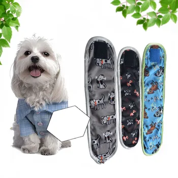 

3pcs 9 * 30cm Reusable Dog Diapers and Belly Bands for Small Male Boy Dog Puppy