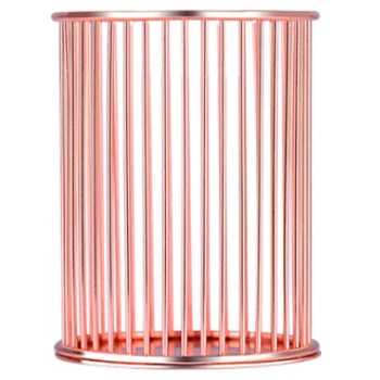 

AAY-Iron Pen Holder Ins Nordic Simple Desktop Office Storage Tube Multi-Function Hollow Chopsticks