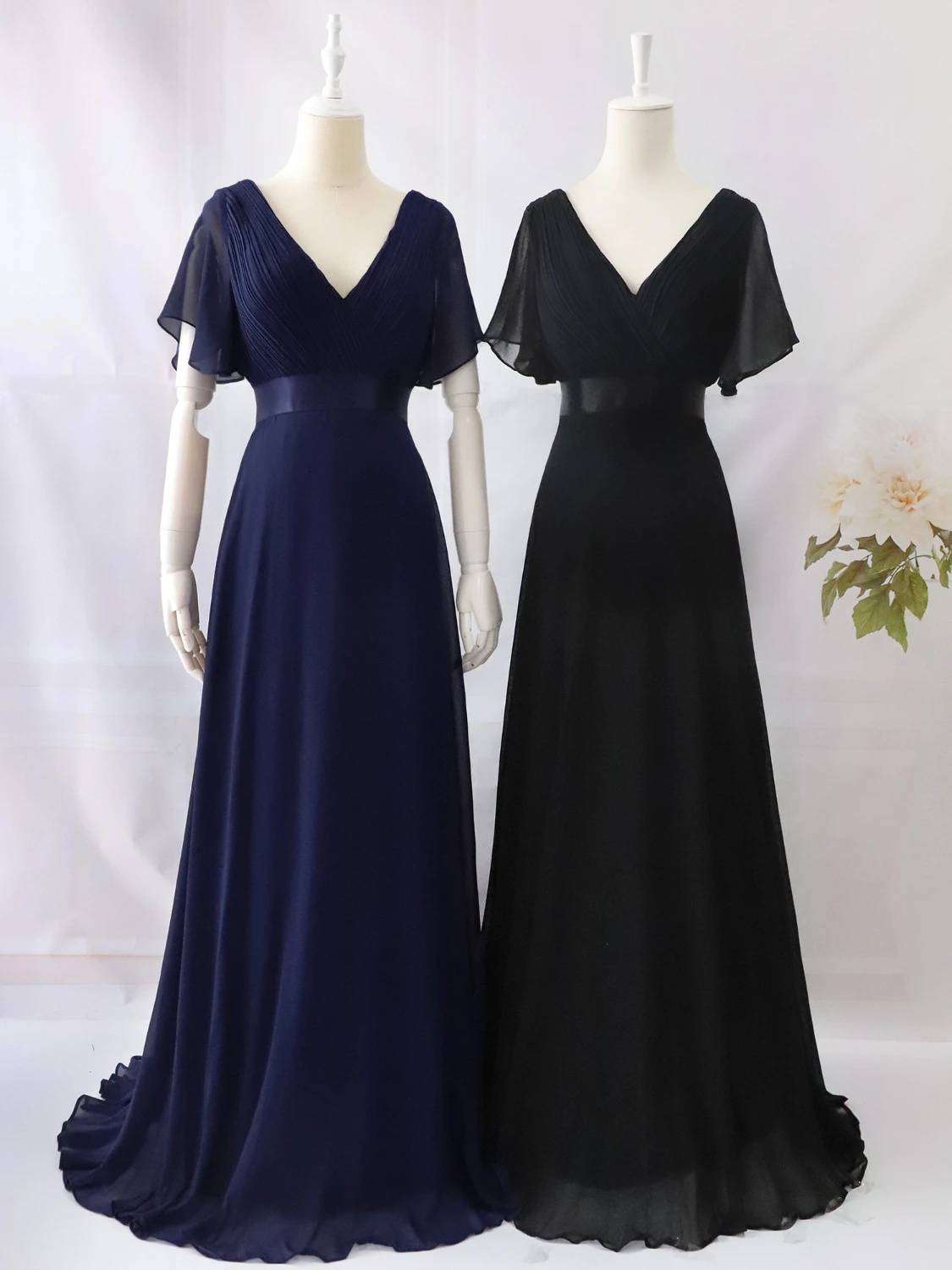 Длинные свадебные платья; большие размеры; симпатичное элегантное платье с v-образным вырезом и короткими рукавами; Бордовое платье для