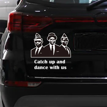 

Funny Ghana'S Dancing Car Styling Vinyl Decal Car Sticker Catch Up And Dance With Us Black Coffin Car Stick