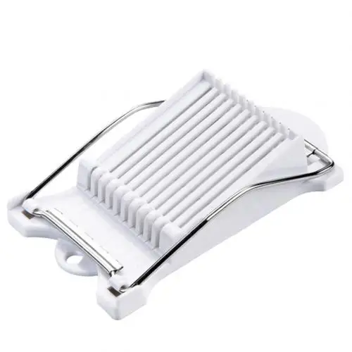 Белый Hot Stainless Steel Lunch Meat Slicer Cutting Canned Meat Soft Cheese Slicer Boiled Egg Fruit Food Kitchen Gadget Cutting Tool - Цвет: Белый