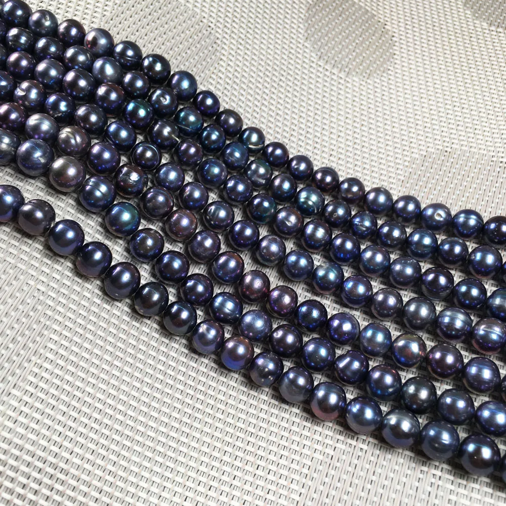 Real Natural Freshwater Pearl Beads Round Spacer Punch Exquisite Loose Bead For Jewelry Making DIY Necklace Bracelet Accessories 4