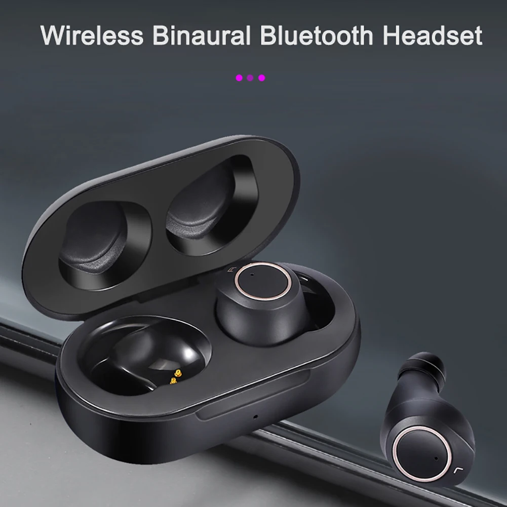 Bluetooth Wireless Touch Control Headphones Sweat proof Waterproof 9D HIFI Stereo Sounds Auto Pairing Sports Earphones