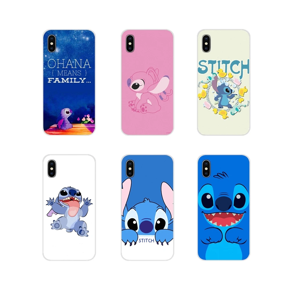 

Ohana Means Family Lilo Stitch For Xiaomi Redmi 4A S2 Note 3 3S 4 4X 5 Plus 6 7 6A Pro Pocophone F1 Transparent TPU Cases Covers