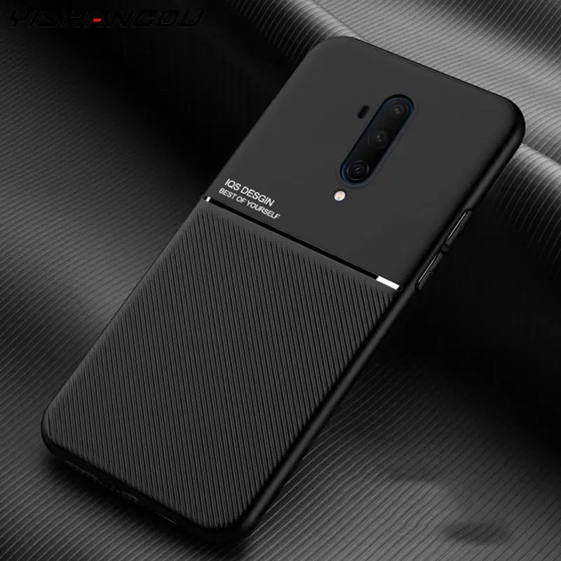 Чехол для Oneplus 8 7 T Pro тонкий кожаный матовый чехол телефона s встроенная
