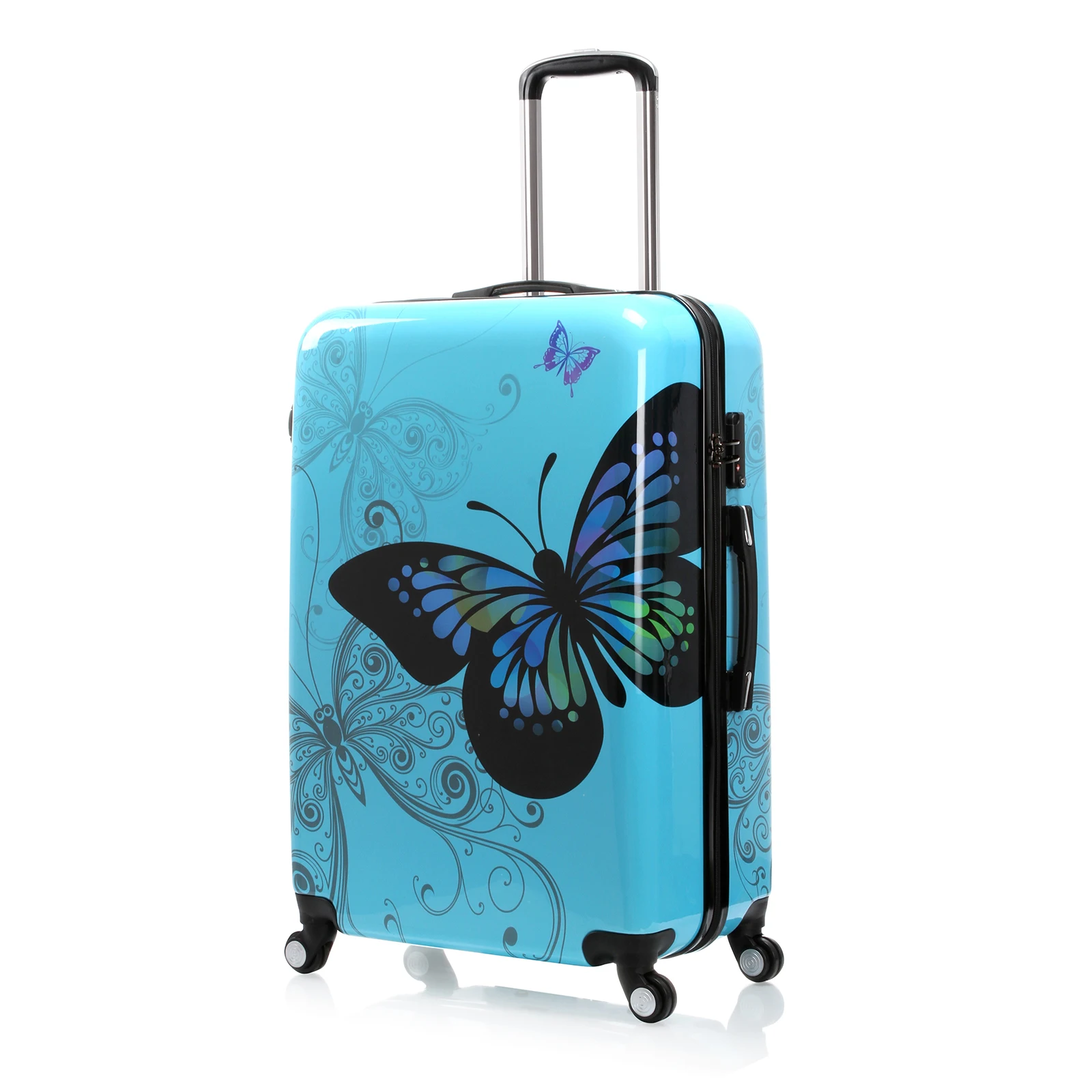 Российский склад синий 28 &quotЧехол На Колесиках с бабочкой багаж для путешествий