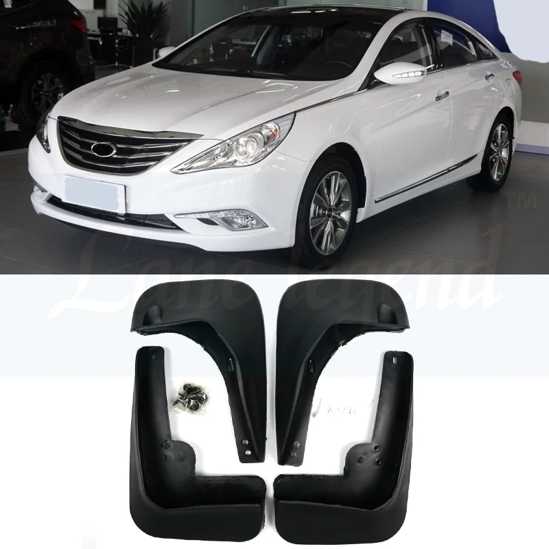 OE Styled литых автомобильных брызговиков для hyundai Sonata i45 YF 2011 2012 2013 mudflaps Брызговики щитки Брызговики стайлинга автомобилей