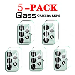 Premium Camera Lens Protector Set - 5 - Piece Clear Glass Film - Tempered glass (For samsung A02s)