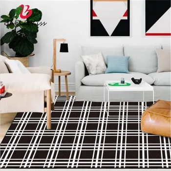 

Bubble Kiss Modern Classic Geometric Plaid Pattern Carpets For Living Room Home Decor Customized Area Rugs Kids Room Floor Mat