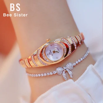 

Women Watches Luxury Brand Dress Casual Quartz Small Dial Ladies Wrist Watches Rhinestone Rose Gold Watches For Women 2020