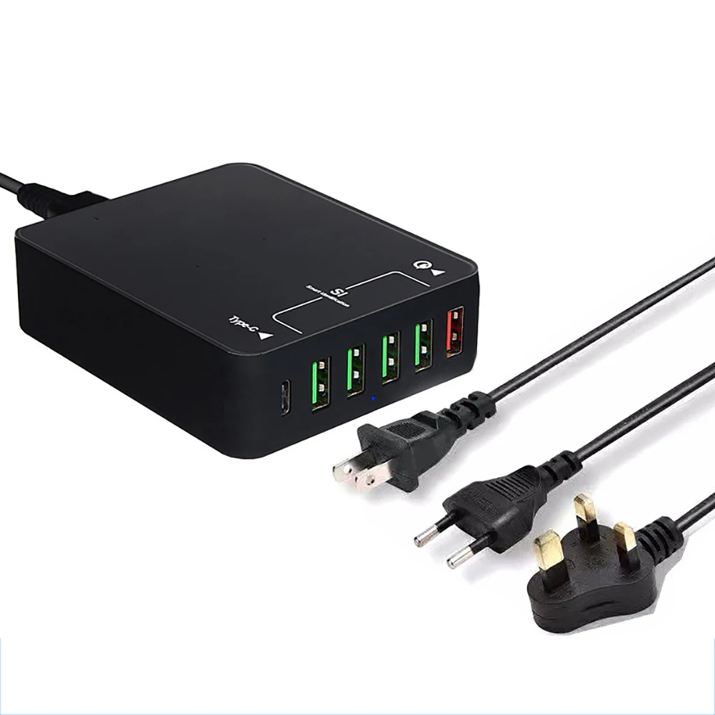 

Universal Multi-Port USB Charger C-Type Fast Charging 3.0type-C Smart Phone Station PC Fast Charger