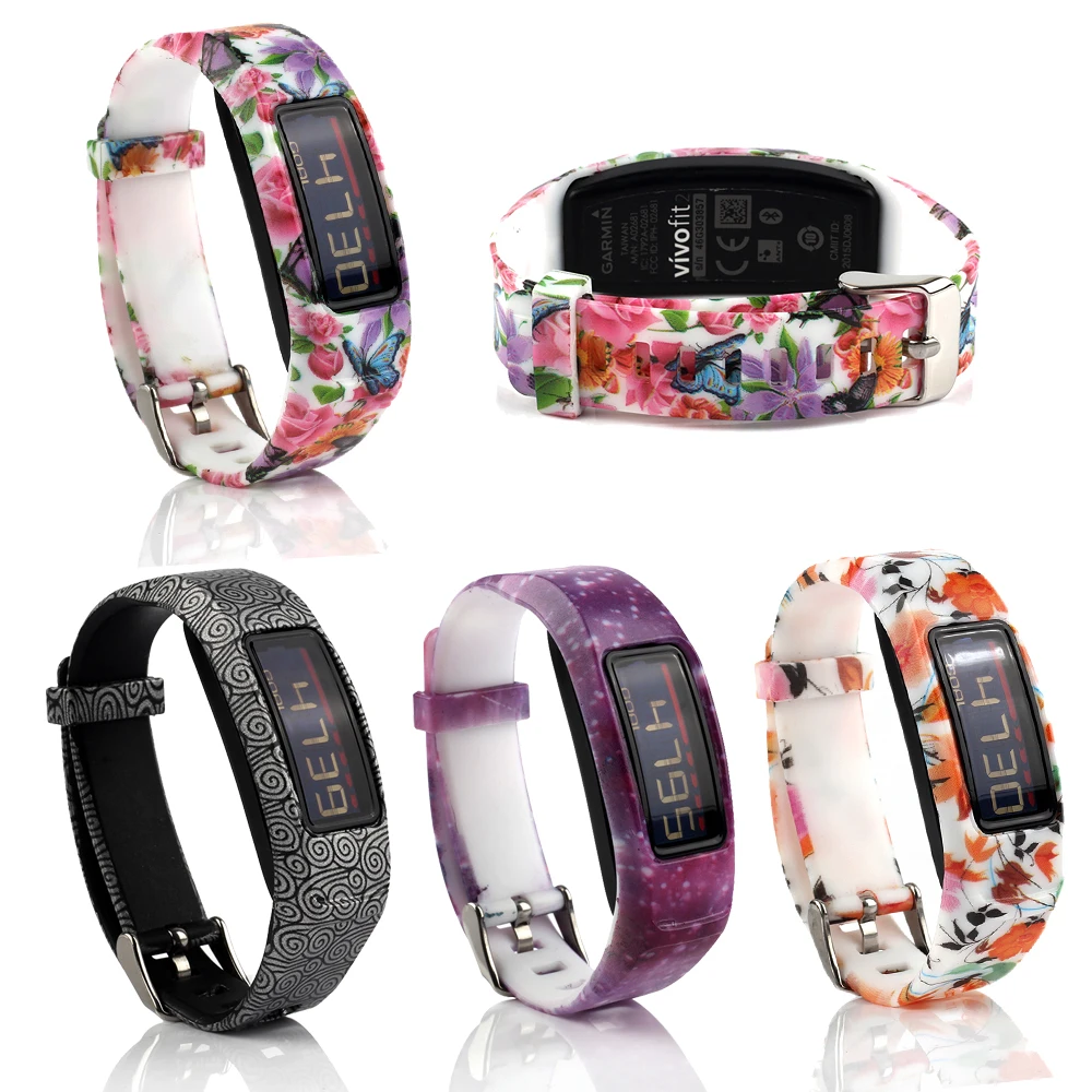 Совместим с Garmin Vivofit 1/ Vivofit2 мягкий силиконовый цветной сменный Браслет для часов