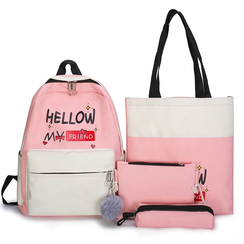 

Hipster School Bag Women's Junior High School STUDENT'S Large-Volume Korean-style Young STUDENT'S Cute Backpack Campus Simple MO
