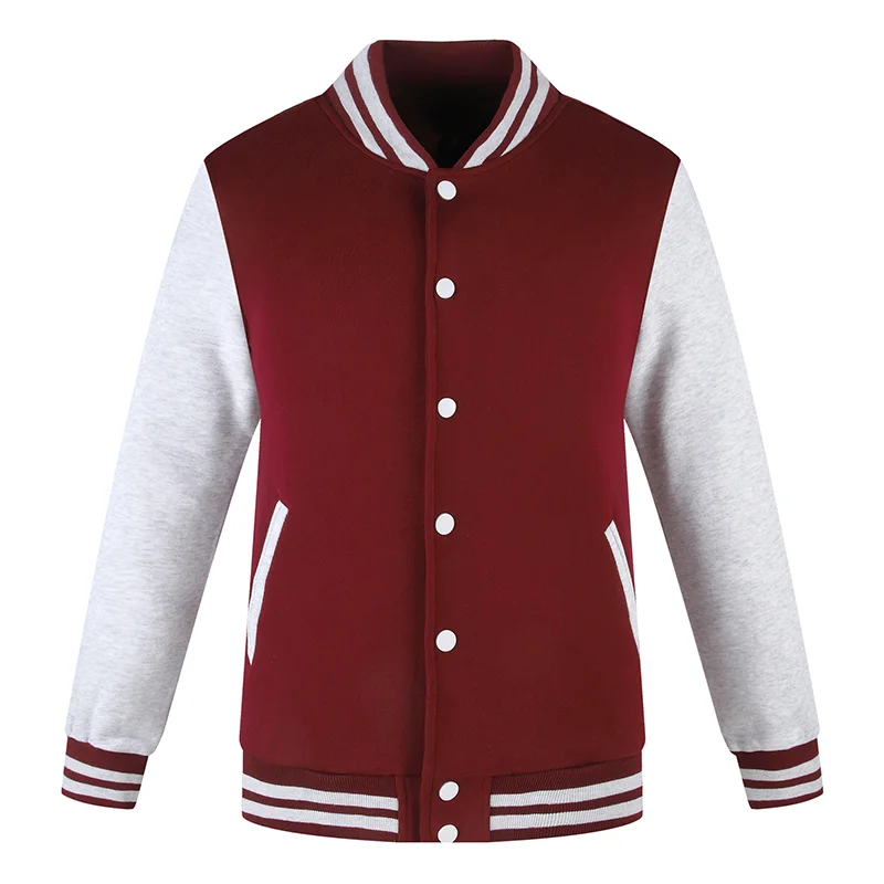 Red wine-white YOTEE осень и зима тренд логотип на заказ AG спортивная бейсбольная форма - Цвет: Red wine-white