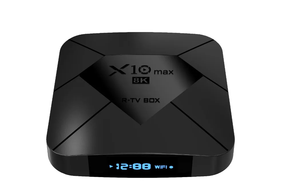 X10max Wi-Fi телевизионная коробка с Bluetooth 8k HD 1080P 64-бит 4 ядра Android 9,0 ТВ коробка, 4 Гб оперативной памяти, 32 Гб встроенной памяти, HDMI 2,1 Декодер каналов кабельного телевидения медиа-бокс
