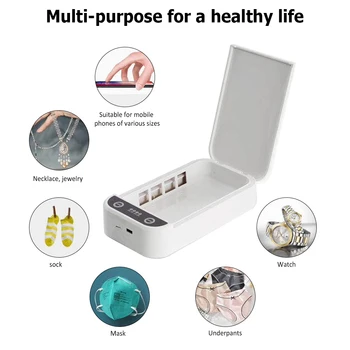 

Multi-function Phone Sterilizer Ultraviolet Disinfection Cabinet Dryer Machine UV Sterilizer Box for Masks Phones Makeup Tools