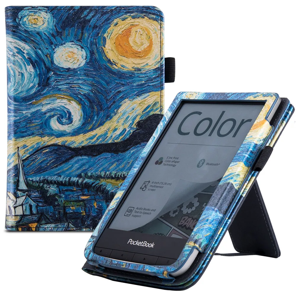 Lux 2 633 Color eReader com alça de mão e suspensão automática