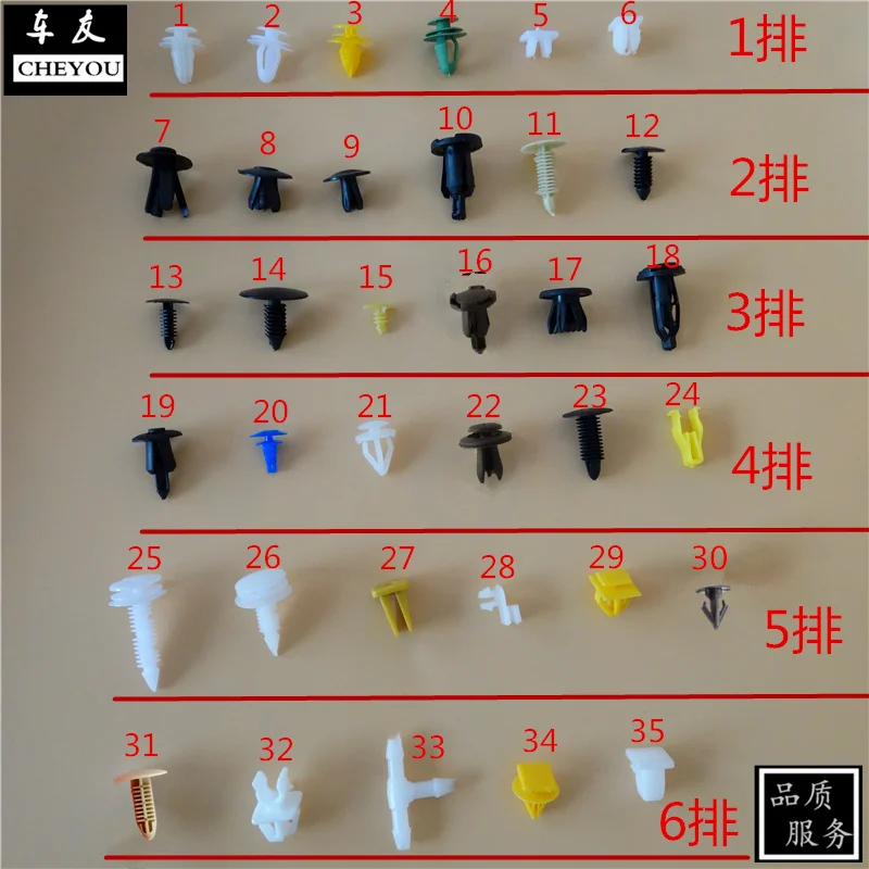 

Clip Tool and 100pcs universal Mixed auto fastener Vehicle Bumper Clips Retainer Fastener Rivet Door Panel Fender Liner