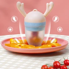 

2022 TYY Baby Nipple Cute Cartton Deer Fresh Food Nibbler Infant Nipples Soother Toddler Kids Pacifier Feeder Fruits Feeding