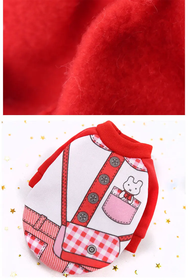 Одежда для собак одежда йоркширского терьера Ropa Perro Xs худи для щенка Petstyle Толстовка для собаки теплый зимний свитер мультфильм