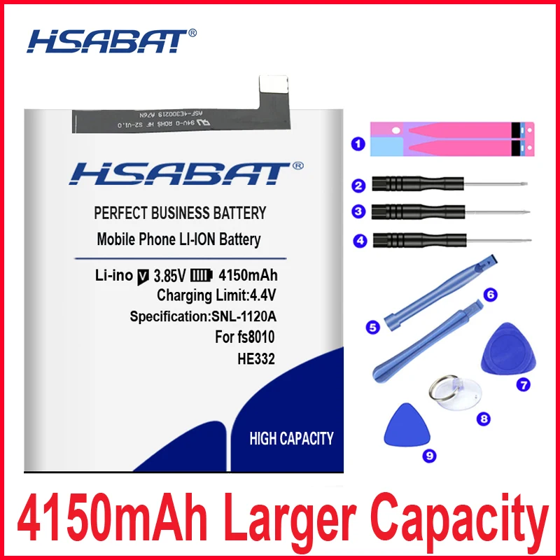 HSABAT 0 цикла 4150 мА/ч, HE332 Батарея для SHARP S2 FS8010 AQUOS S2
