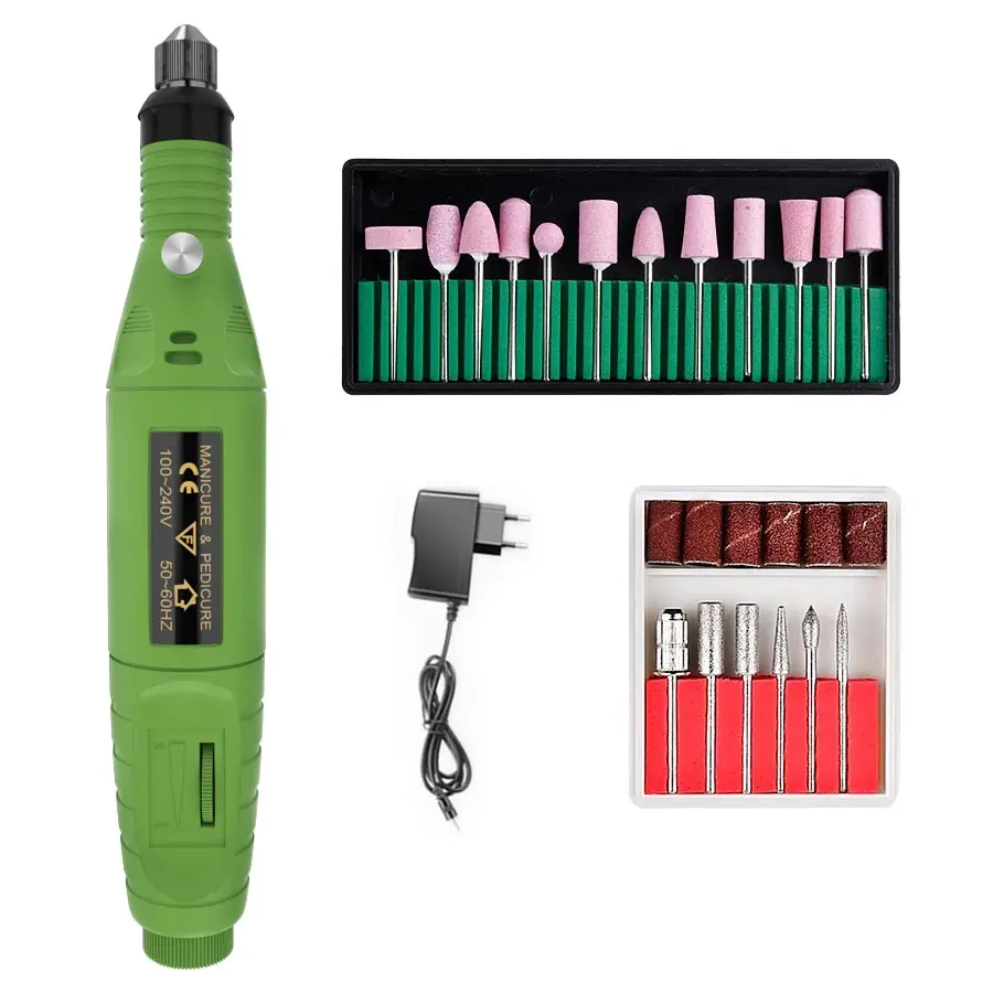 Selling Kit 10 OLOEY маникюрный станок электрические сверла для ногтей набор фрезы для прибор для маникюра, педикюра для удаления керамического резака - Цвет: Selling Kit 10