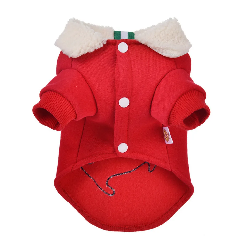 

Big Mouth Fish Lapel Dog Jacket Winter warm chihuahua puppy clothes Christmas Red Cartoon pet Jacket dog clothes for large dogs