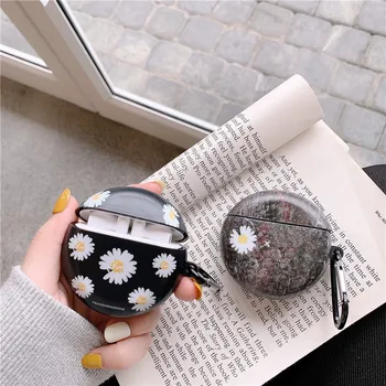 

Cute Daisy Soft Case For Huawei Freebuds3 Headphone Protection Cover For freebuds three Earphone Case Fashion IMD Silocone Capa