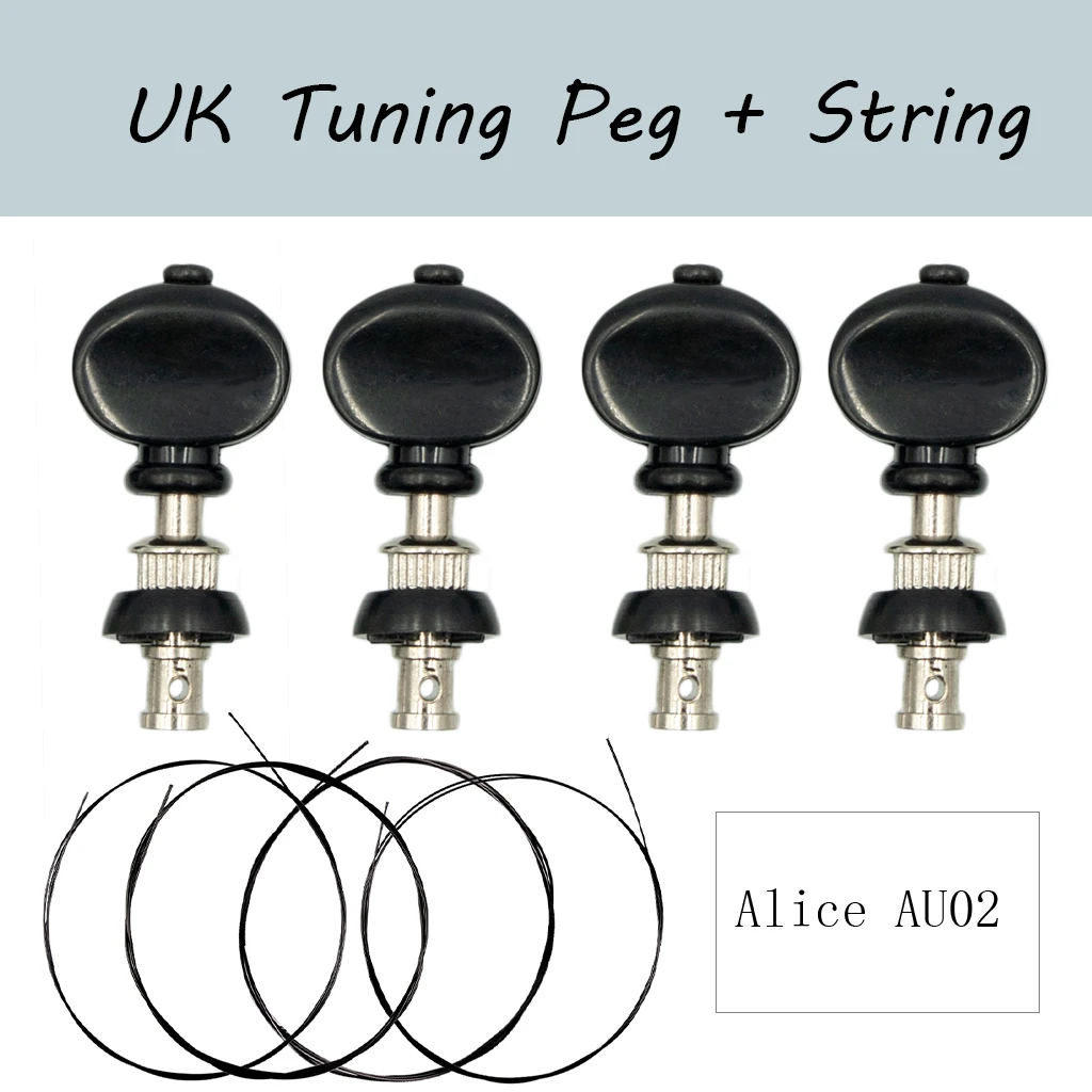 

2R 2L Ukulele Tuning Pegs Machine Heads + Alice AU02 Ukulele String