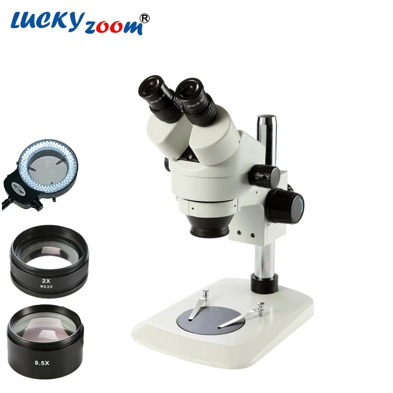 Lucky Zoom Brand New Professional 3.5X-90X Binocular Microscope Portable Stereo Microscope For Soldering Brand Phone Repair Microscopio Accessories