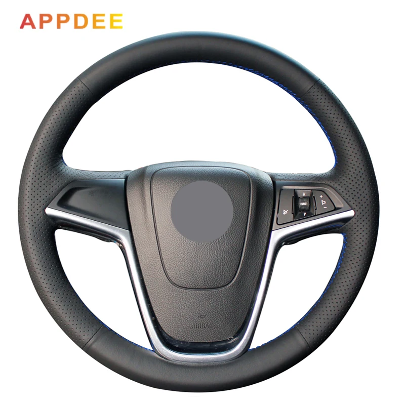Black Artificial Leather Car Steering Wheel Cover for Buick Excelle XT