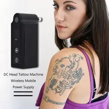Светодиодный дисплей беспроводной тату беспроводной мобильный источник питания DC Подключение USB зарядное устройство головка валюта для татуировки ручка машина