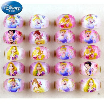 

5PCS/Lot Disney princess cartoon children ring accessories girl Children gift birthday party kid Frozen jewelry cosmetic toy