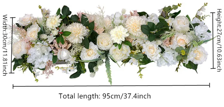 Композиция с розами по центру для принадлежности для свадебной вечеринки свадебная АРКА фон Декор дорога свинец искусственный ряд цветов