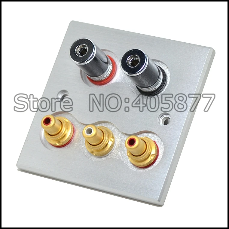 

Hi-End Home theater carbon fiber Wall binding post hifi binding post terminal socket audio rca socket on the wall
