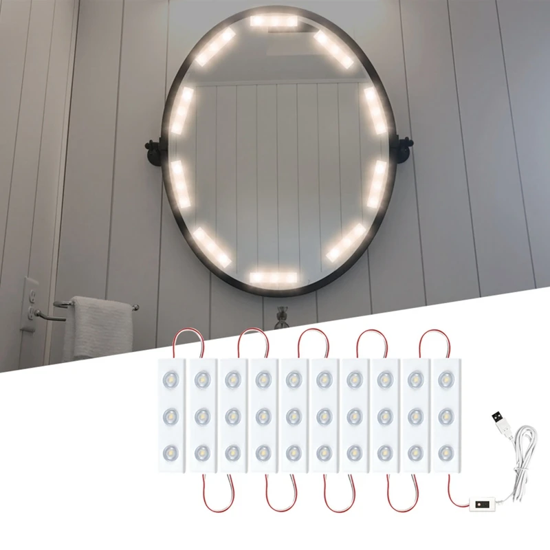 Promotion! Makeup Mirror Light Strip USB 5V Dressing Table Bathroom Lamp Backlight Tape Led Vanity Make Up String Home Dec | Освещение