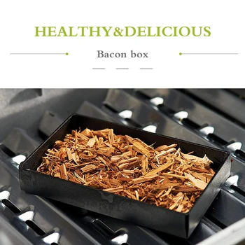 

Creative Multifunction Smoker Box Stainless Steel Wood Chip Smoking Box Barbecue Grilling Accessories BBQ Tools Bacon Box