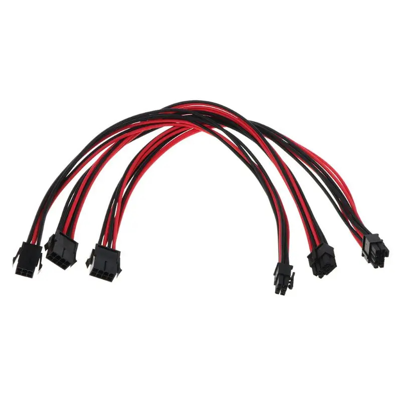 1Set Basic Extension Cable Kit 1pc ATX 24Pin 1pc EPS 4 4Pin 1pc PCIE 6 2Pin 4
