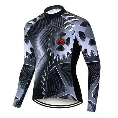CC6470 Майки для велоспорта мужские с длинным рукавом ropa ciclismo велосипедная одежда Джерси для горного велосипеда одежда для велоспорта MTB черный красный синий - Цвет: CC6470