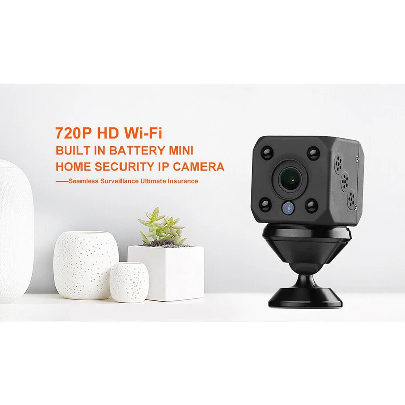 720P HD wifi Беспроводная мини ip-камера ночного видения детектор движения видеокамера