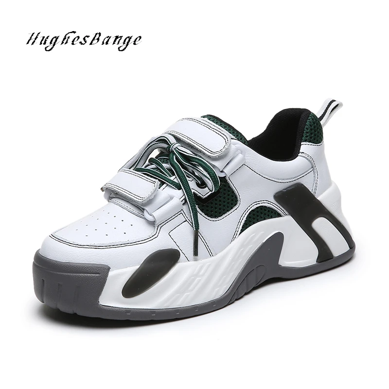 

sneakers women daddy Spring 2020 New ins smart smoked shoes Comfortable stylish Thick bottom wild Sponge cake base Lace up