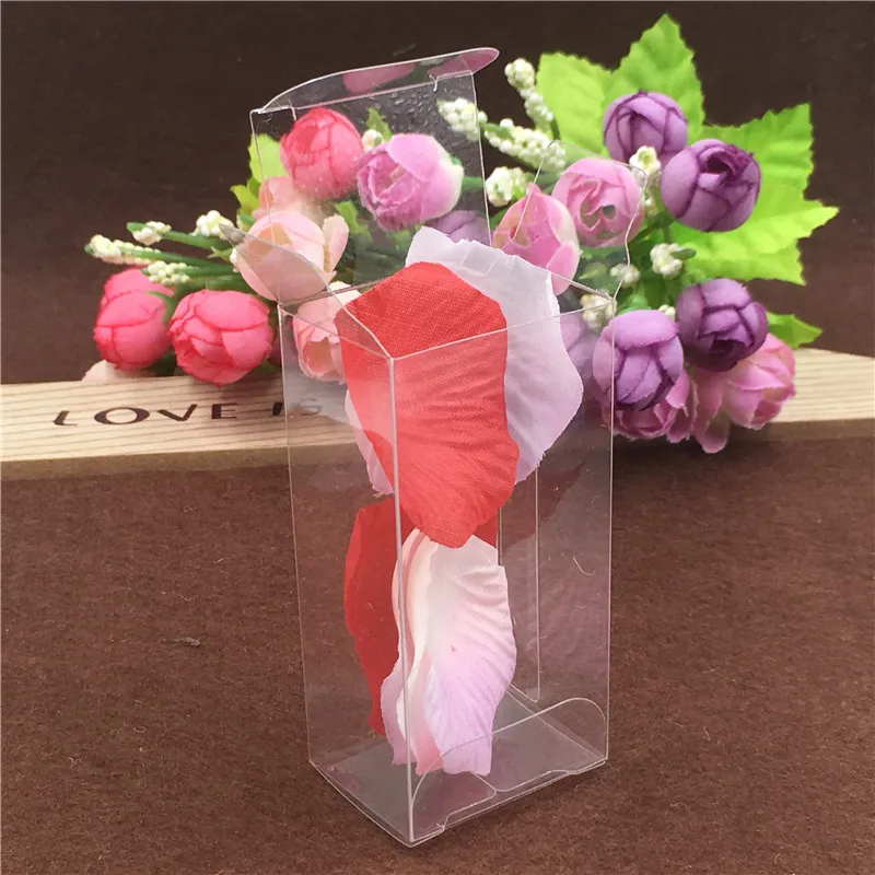 

50Pcs 3x4x8.2cm Plastic Transparent PVC Box For Handmade Chocolate Birthday Cake Candy Soap Gift Clear Package Storage Box Case
